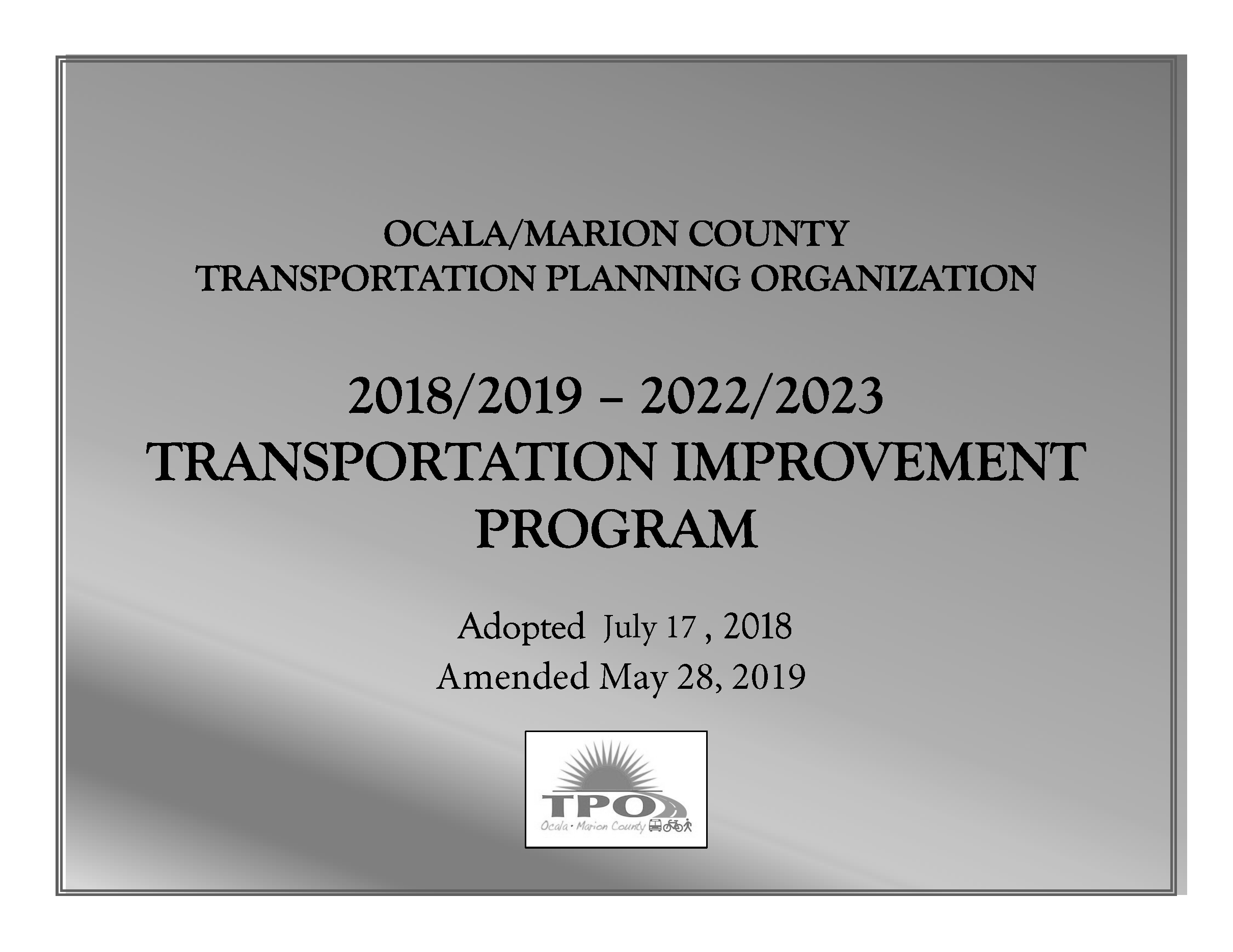 2018-19 to 2022-23 TIP Cover Photo