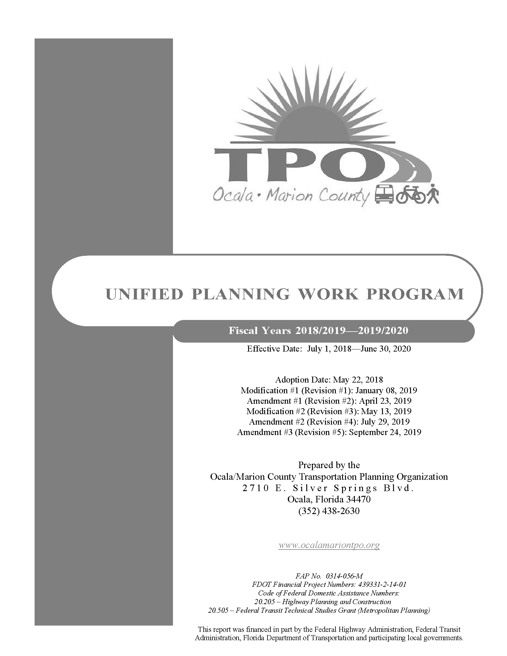 Archived UPWP Documents